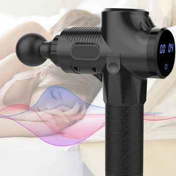 

Myofascial Physiotherapy Instrument Mute Touch Screen Fascia Gun Massage Gun Electric Warp Film Impact Relax Gun Deep Massager