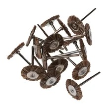 Т-образная кисть для конского хвоста круглая головка электрическая шлифовальная Чаша Ручка Кисть для полировки конский хвост жесткая щетка 25 размер