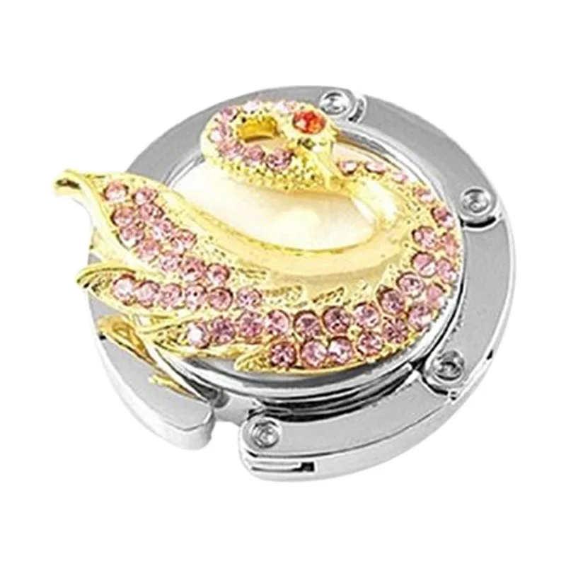 Прекрасный красочный складной дамская сумочка кошелёк с короткой ручкой сумка вешалка держатель украшения стол крюк для подарка SEP99 - Цвет: Style 19
