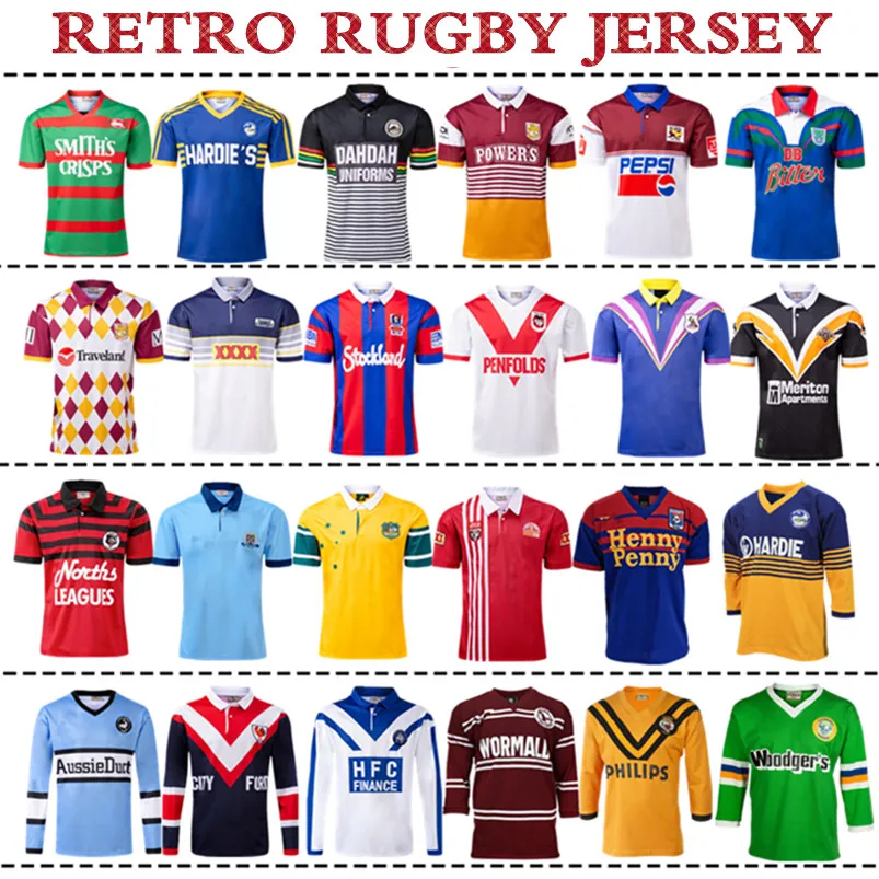 RETRO RUGBY JERSEY WARRIORS EAGLES Wests Tigers Parramatta Eels Penrith Panthers MELBOURNE