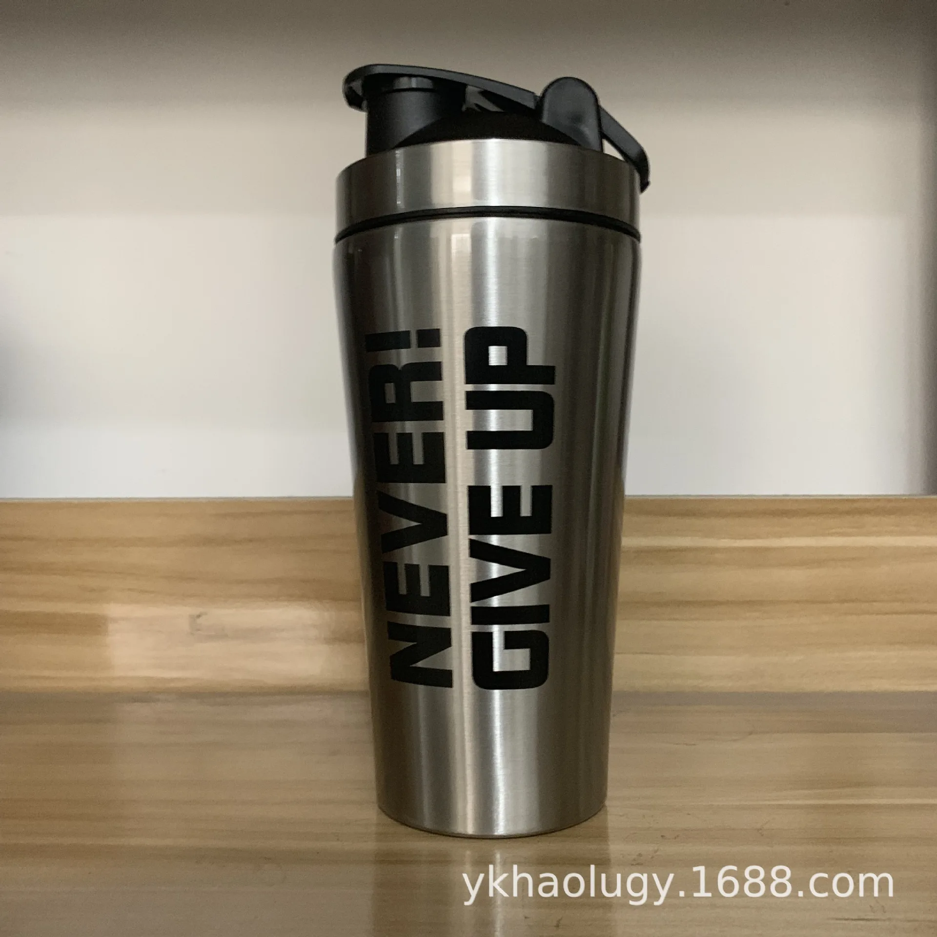 

New Style Single Layer Shook Insulated Cup Multi-functional Milkshake Stir Protein Powder Sports Fitness Glass