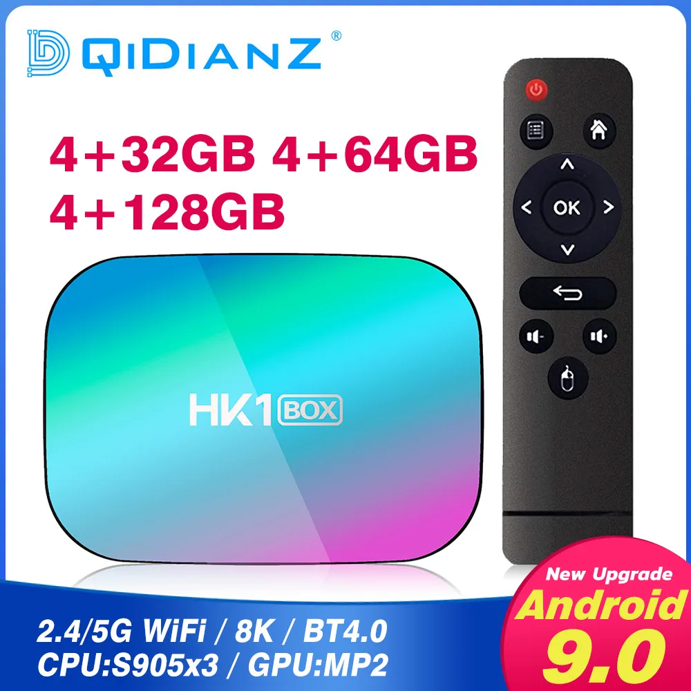 Приставка Смарт ТВ HK1Box Android 9 0 4K приставка медиаплеер Amlogic S905X3 android TV Smart tv PK H96 MAX x96