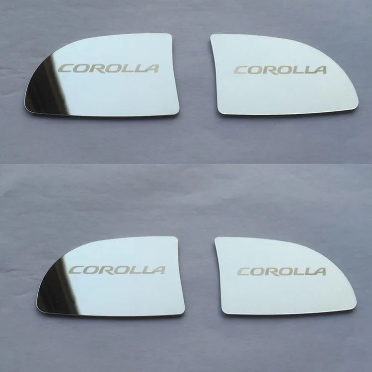 Автомобильная внутренняя дверная ручка орнамент наклейка из нержавеющей стали для автомобиля для Toyota Camry 2012- Corolla - Название цвета: For corolla silver