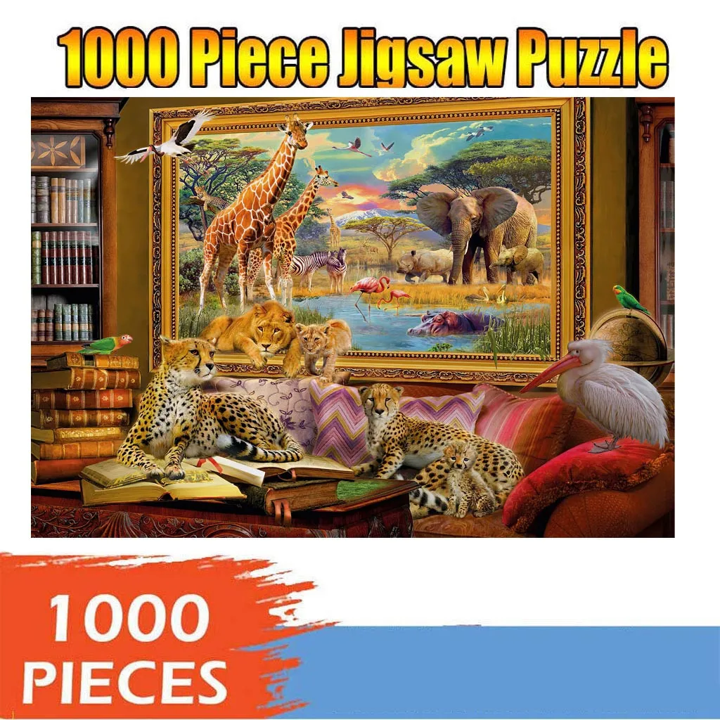 Jigsaw puzzle 1000pcs Large Adult Children Puzzle Holiday Pattern Toy Christmas Halloween puzzles toys for adults children 94 | Дом и сад
