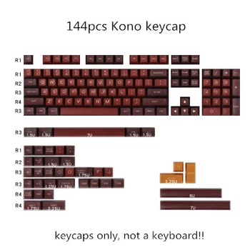 

144 keys/set MAXKEY Double shot ABS key caps for MX switch mechanical keyboard SA profile kono keycaps for customized keyboard