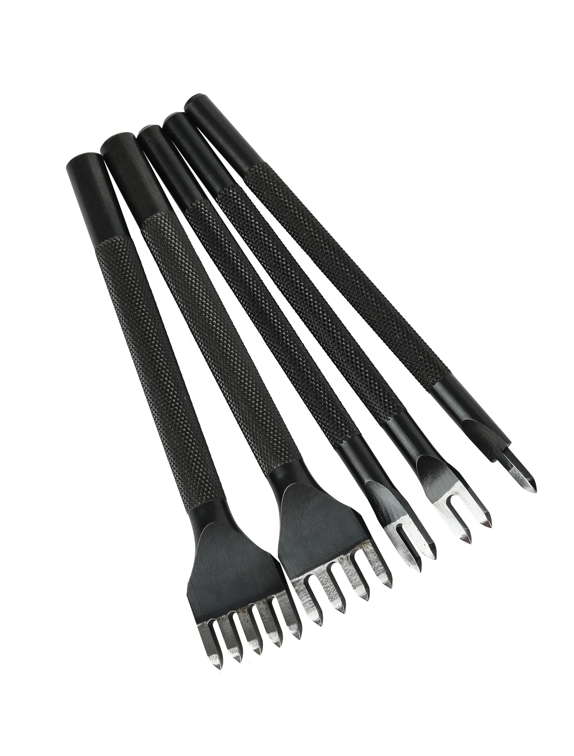 4/5mm Spacing Punch Tool For Leather Hole Punches Tool Lacing Stitching Sewing DIY Leather Craft Tools 1/2/4/5Prong
