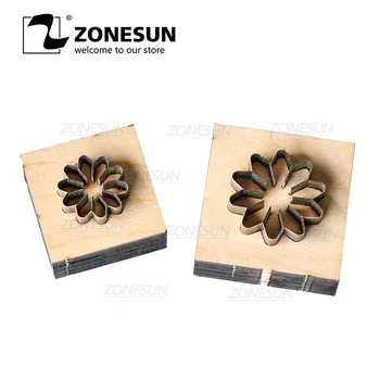 

ZONESUN Flower Leather Cutting Die DIY Cut Out Leather Decoration Wood Template Punching Die Cuts Steel Rule Die