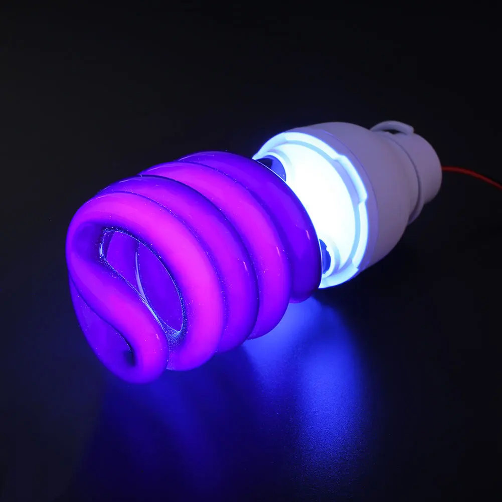 Световая лампа ультрафиолетовая УФ-Флуоресцентный порошок 40 Вт Светодиодная лампа с зажимом W/зажим DC12V Яркий CFL