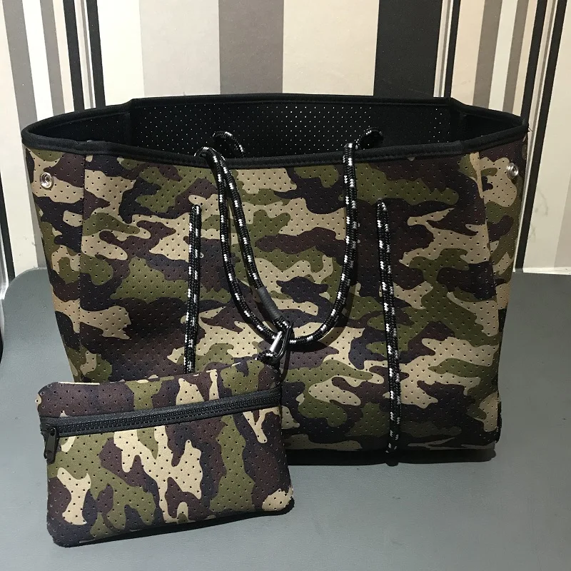 Женская сумка тоут из неопрена большой светильник для покупок 2020|Сумки с ручками|