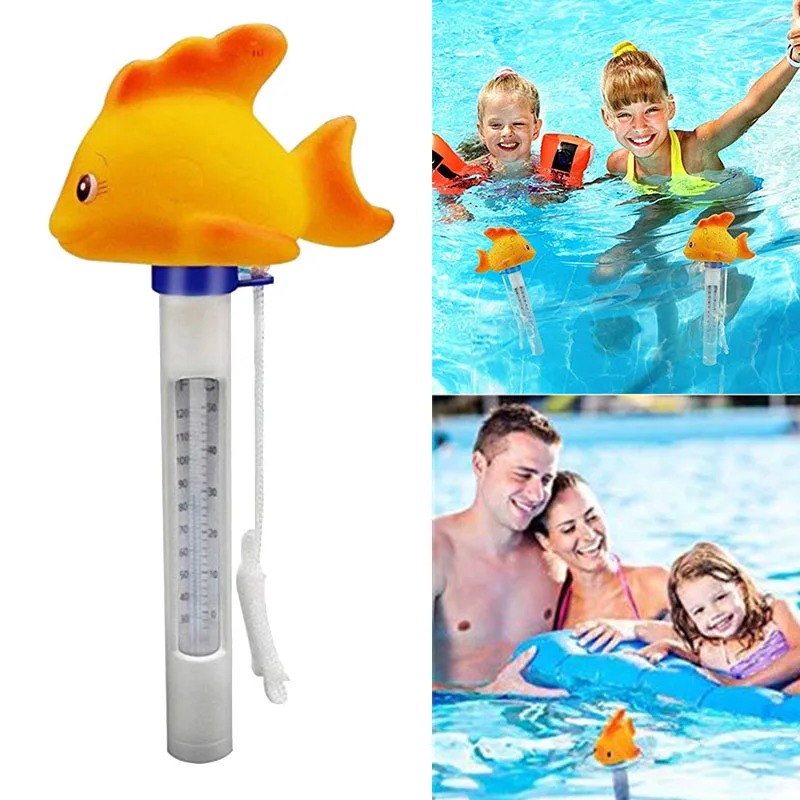 

Cartoon Floating Pool Thermometer Breakproof Thermometer for Outdoor Indoor Pools LB88