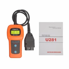 OBD II 2 CAN U281 Car Code Reader Scanner Memo Diagnostic Tool Memoscan Seat CAN-BUS OBD2 Diagnostic Scanner for AUDI VW Passat newest 100% xtool vag401 obd2 auto diagnostic tool for audi vw seat skoda vag 401 code reader free update online free shipping
