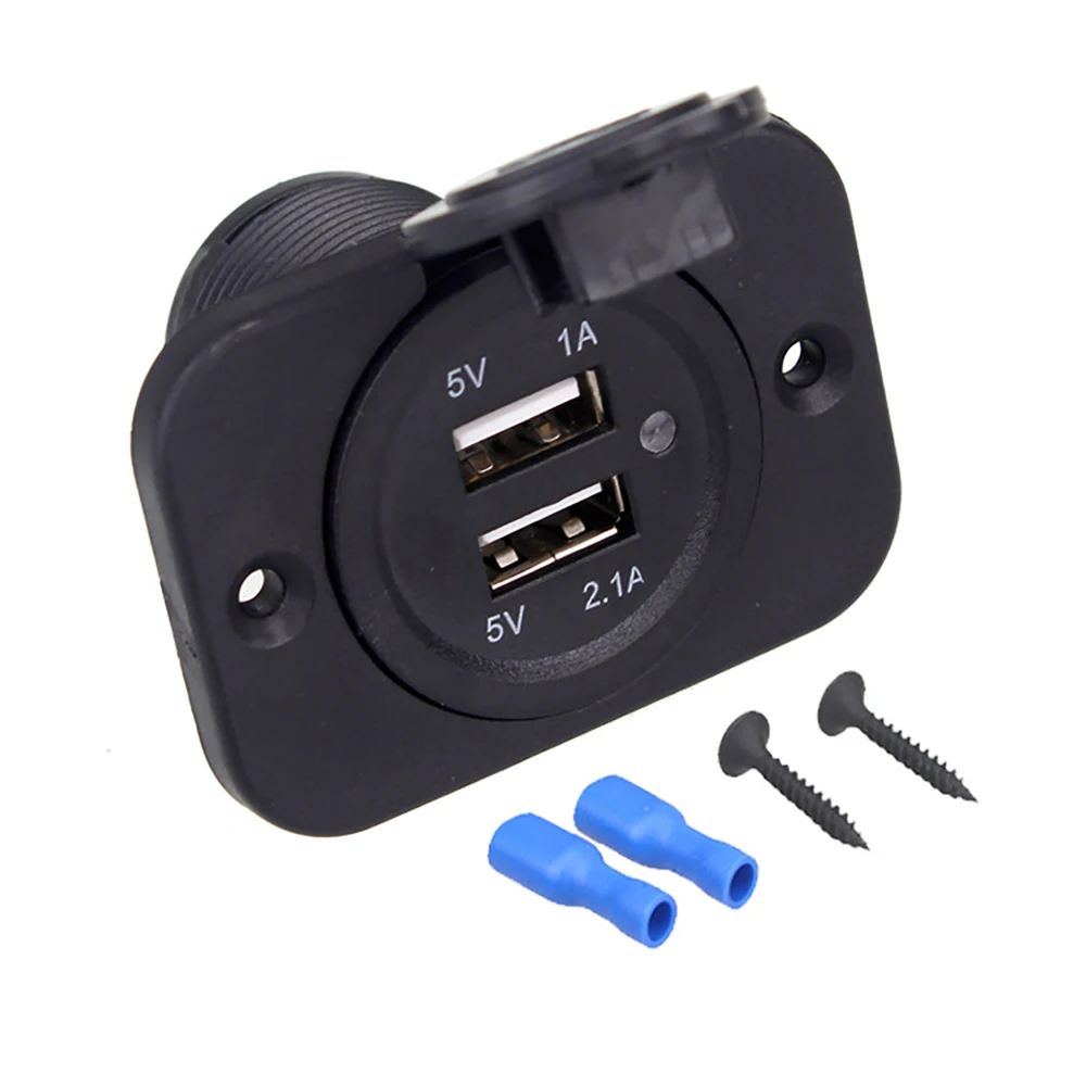 Модифицированное новое автомобильное зарядное устройство, USB зарядное устройство, модифицированное автомобильное зарядное устройство для мотоцикла, яхты, двойное USB Автомобильное зарядное устройство для телефона, 5 В, 3,1 А