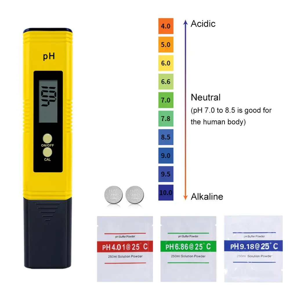 US $50.22 Protable Lcd Digital Ph Meter For Brewing Aquarium Pool Water Wine Urine Tds Meter Self Calibrating 10pcs