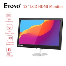 Eyoyo EM13A 13," монитор компьютера ЖК Ecran FHD ips экран ПК с USB динамиками 1920x1080 ноутбук Pantalla для PS4 WiiU дисплей