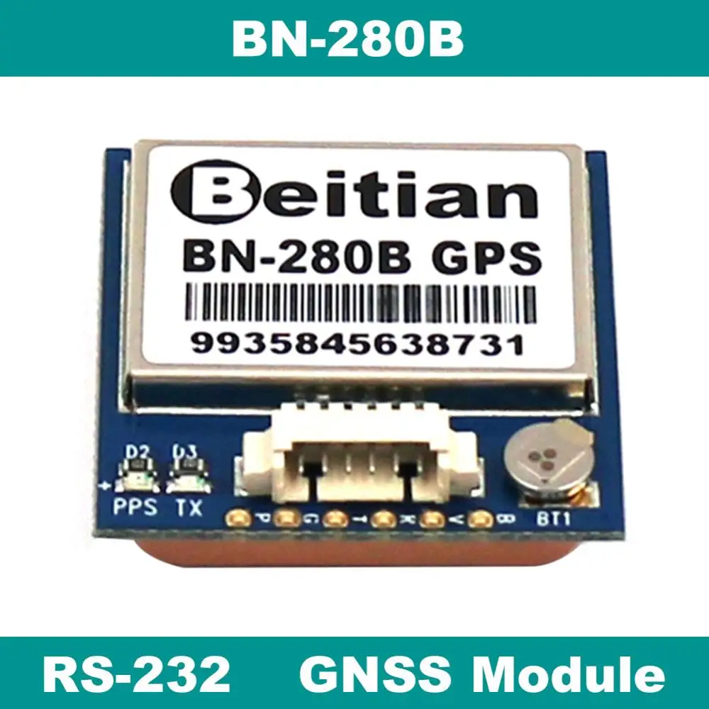 Beitian BN-280B gps модуль RS-232 ГЛОНАСС gps модуль 9600bps 4M FLASH 1PPS