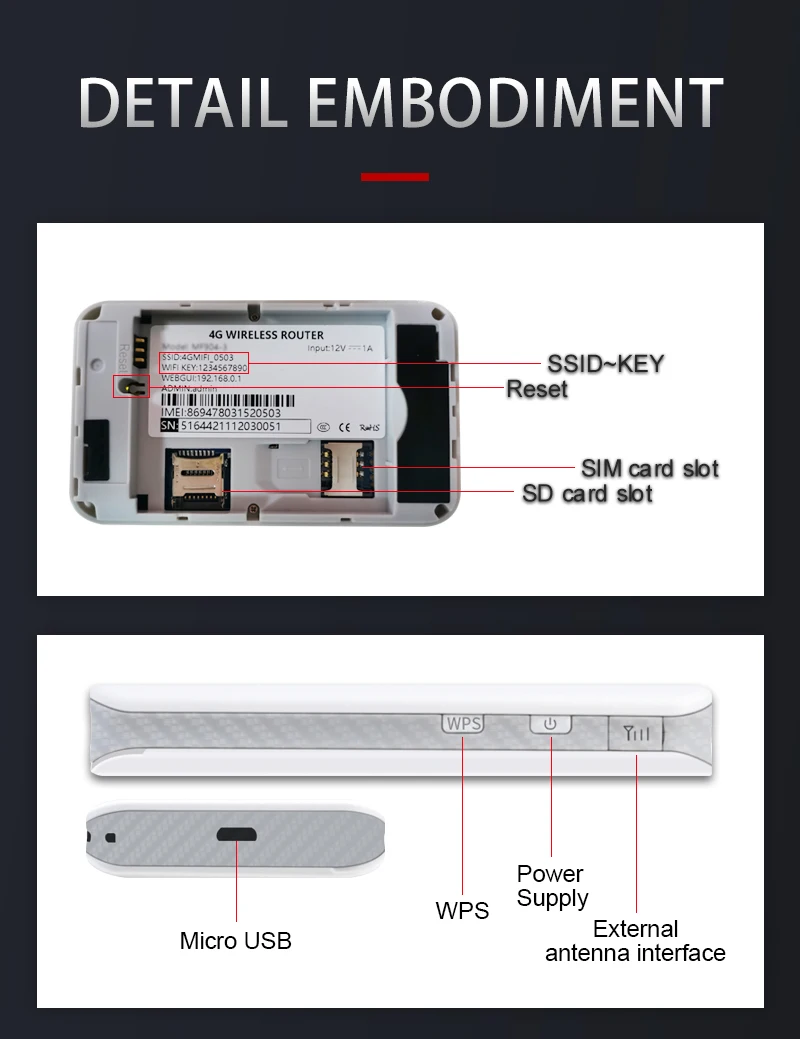 TIANJIE MF904 High Speed Unlocked 3G 4G Wifi Modem Router GSM UMTS WCDMA LTE FDD TDD Carfi Sm Card Car