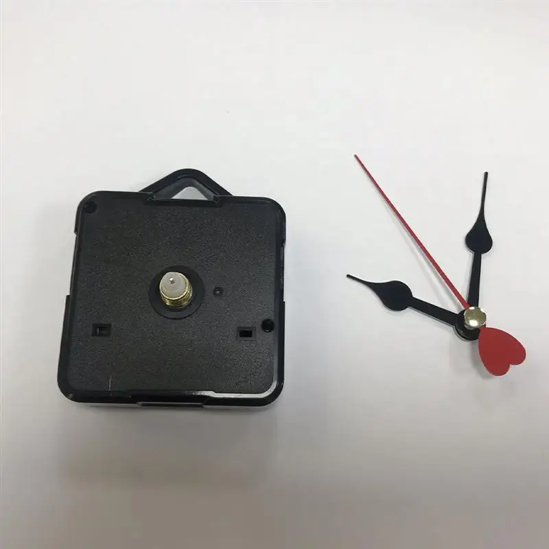 Красное сердце Руки DIY кварцевые настенные часы механизм движения запасные части бесшумное Сканирование настенные часы замена движения