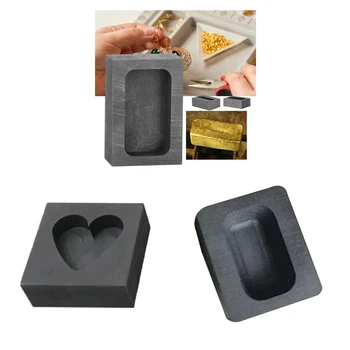 

Set of 2 Graphite Ingot Mold DIY Tools Melting Scrap Jewelry Copper Tools