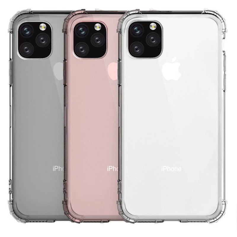 Модный противоударный прозрачный силиконовый чехол для телефона iPhone 11 Pro Max 8 7 6 6S
