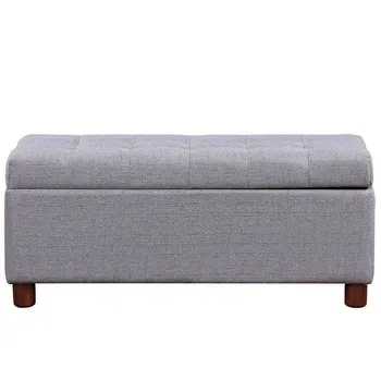 

Cotton and Linen Bench Clothing Sofa Stool Boxes Storage Change Shoes Soild Color Storage box Multifunctional Foot Stools