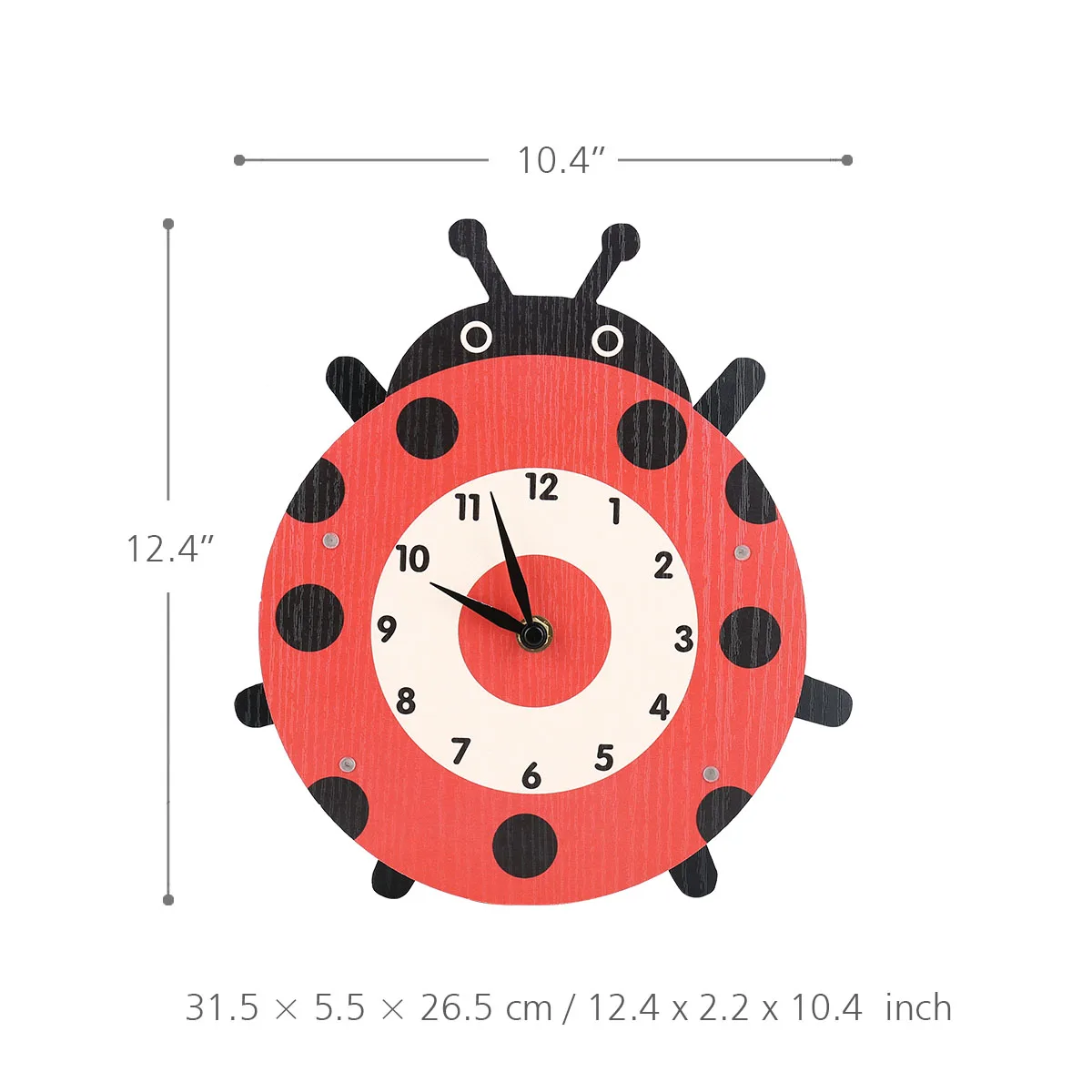 digital wall clock Cartoon Animal Clock Swinging Ladybug Clock Wooden Wall Clock Clock for Kids Room Living Room Home Decor stylish wall clock