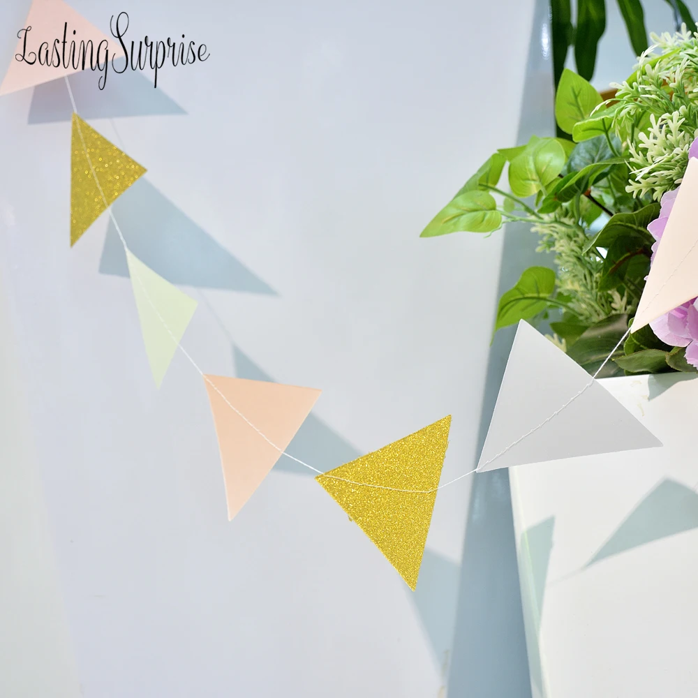 3 м Бумага гирлянда висит для Baby Shower или для вечеринки по случаю День рождения год Свадебные украшения Бумага вечерние гирлянда стример фон