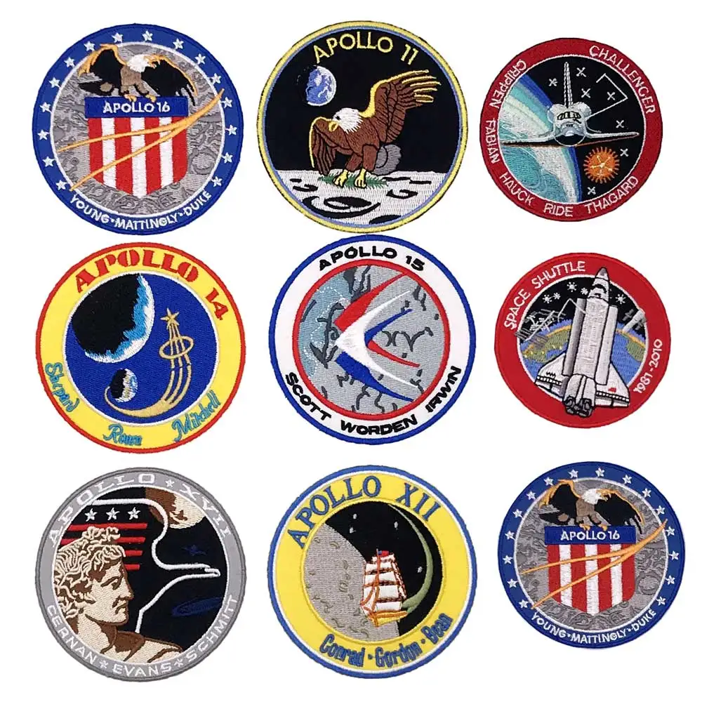 Винтажная оригинальная эмблема APOLLO 11 VOYAGER задняя нашивка коллаж Миссия США Apollo