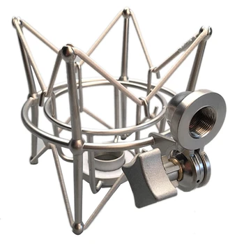 

Recording Studio Metal Shockmount Clip Suspension Spiders Bracket Microphone Stand Shock Mount for Broadcast Computer Mic Holder