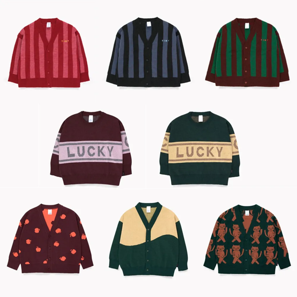 

Kids Sweater Tiny Cottons 2019 Autumn Winter Boys Clothes Knitted Cardigan Jackets Baby Girls Skirt Pullover Sweater Top Outwear