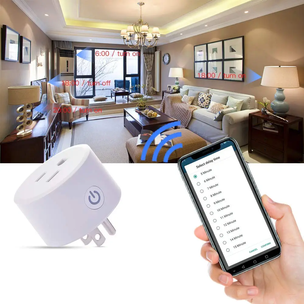 Для Homekit EU Wifi умная розетка переключатель работает с Apple Home APP Alexa/Google Assistant таймер DoHome