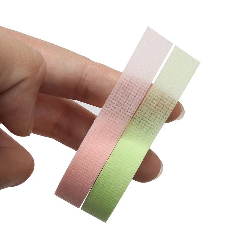 eyelash tape gree and pink