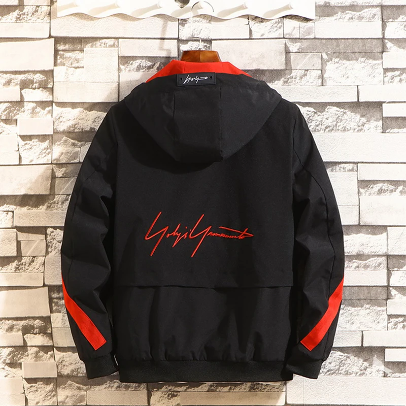 Hot Product Zip Spring Autumn Windbreaker Men Jacket Fashion Brand Slim Fit Coat Male Casual Streetweat Jacket Mens Coat Plus size 4XL,ZA329