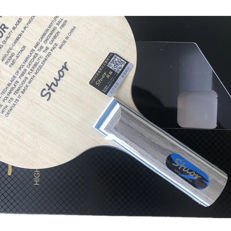 Штуор 7Ply Arylate лезвие из углеродного волокна для настольного тенниса ST Grip ракетка