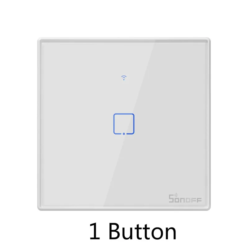 Интеллектуальный выключатель света SONOFF T2 ЕС TX 1/2/3 Gang Смарт Wi-Fi Сенсорный настенный выключатель света Умный дом 433 RF/Голосовое управление/приложение Управление работает с Alexa Google Home