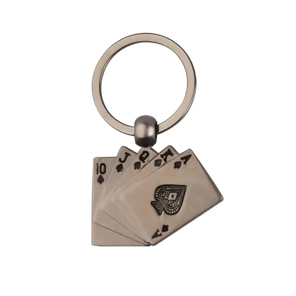 

DishyKooker Metal Playing Card Key Chain