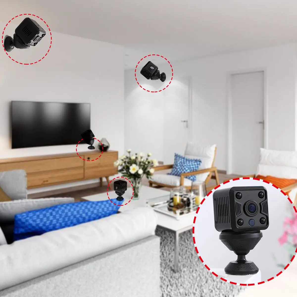 Мини-видеокамеры Камера HD 1080P Wifi Беспроводные IP Инфракрасные лучи для определения движения ночного видения Видеокамера безопасности DVR DV Cam