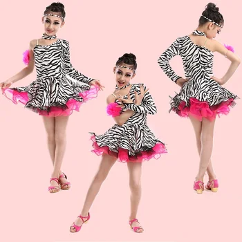 

Students Kids Training Salsa Tango Rumba Clothes, Salsa Tango Rumba Cha Cha Costume,Girls Salsa Dresses,latin dress damen,latin