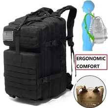 50L 1000D нейлоновая Водонепроницаемая походная рыболовная охотничья сумка, рюкзак, уличные военные рюкзаки, тактические Спортивные походные рюкзаки