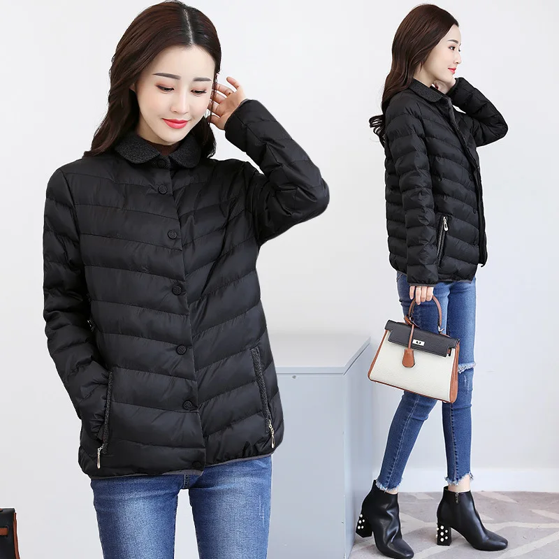 

Cotton-padded Clothes/Cotton Coat Simple Versatile Warm 2019 Winter Comfortable Thick Convention Commuting-Style