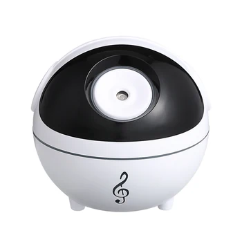

Newest Music Humidifier 350ML Tabletop Humidifier Aroma Essential Oil Diffuser 1200mAh Built_in Battery with LED Light for Home