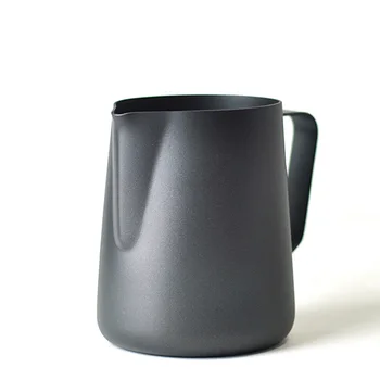 

350ML 600ML Non Stick Teflon Stainless Steel Coffee Pitcher Mug Cappuccino Cream Frothing Jug Milk Frothing Espresso Coffee