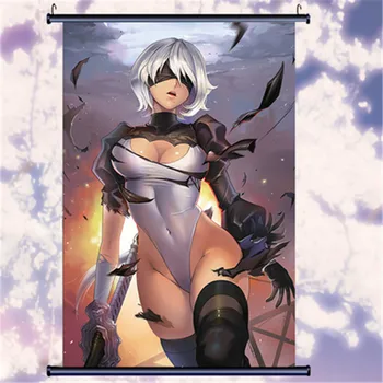

NieR:Automata Intelligent Robot YoRHa No. 2 Type B Poster Scroll Painting Action Figure Boy Bedroom Wall Art Decorations X2912