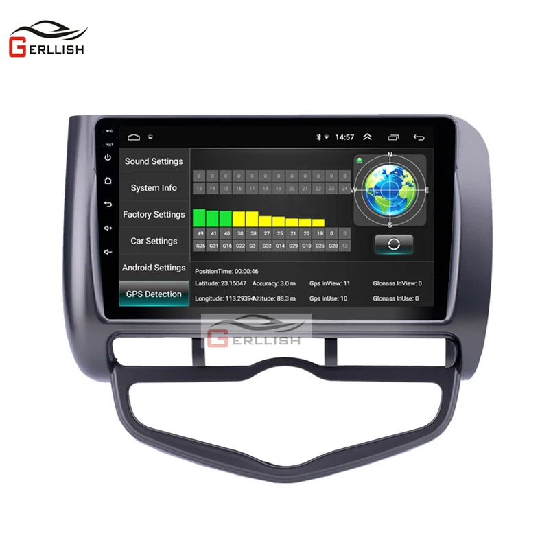 9\ IPS Screen Android Car Radio Navigation GPS right hand for Honda city JAZZ FIT 2002 2003 2004 2005 2006 2007 2008
