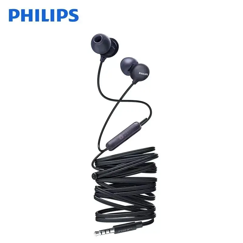 Оригинальные Philips SHE2405 проводные наушники-вкладыши 3,5 мм с микрофоном супер бас для Xiaomi huawei официальная сертификация