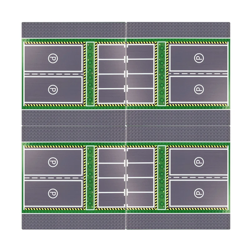 City Street View Legoingly BasePlate 3232 Road Parking Lot Base Plate Road Plate Building Blocks Bricks DIY Toys For Children (5)