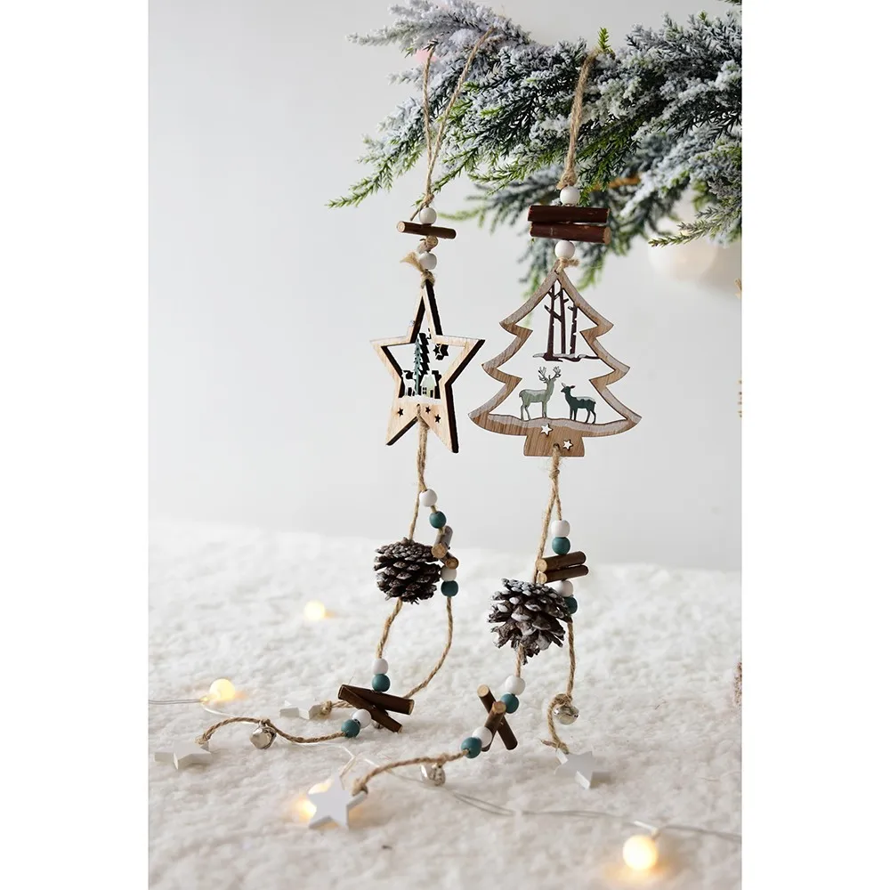 Kerst decoratie украшение орнамент необычная Рождественская елка подвеска с пентаграммой подвесное украшение для дома Рождественское украшение