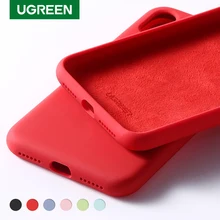 Ugreen чехол для iPhone X XS XR чехол Черный Синий Силиконовый красный для Apple 1:1 iPhone X XS чехол