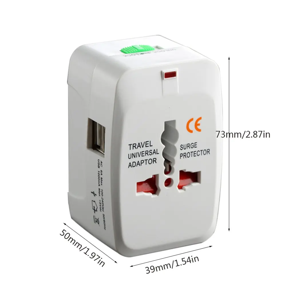 Универсальный двойной Usb переключатель универсальный адаптер для путешествий EU/AU/UK/US двойной USB штекер зарядное устройство адаптер питания для телефонов планшетов