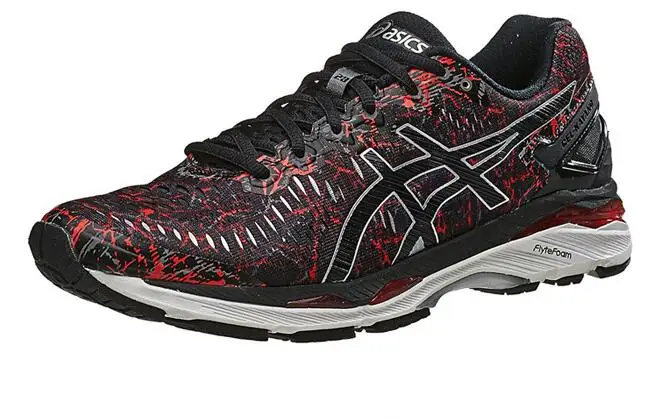 23 Black-Red ASICS, GEL-KAYANO, для ночного бега, Спортивная мужская обувь, унисекс, 40-45 размер, спортивная обувь, мужская обувь для бега, кроссовки для мужчин - Цвет: 23 Black-Red
