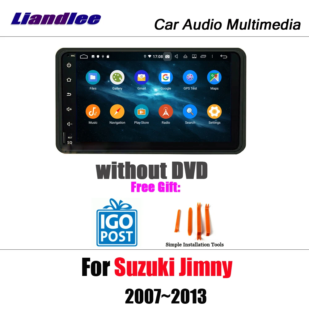 Liandlee Android 9,0 для Suzuki Jimny 2007~ 2013 для стерео-Радио автомобильной Wifi камеры Зеркало Ссылка Carplay gps навигационная карта навигация медиа - Цвет: without DVD